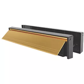 Diall Sleeved Letter Box Gold 305 x 67mm