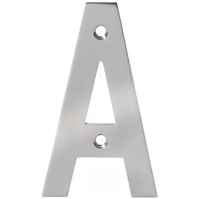Eclipse Door Letter A Polished Stainless Steel 100mm