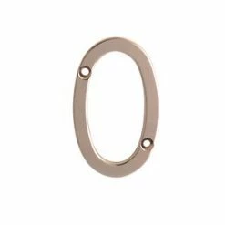 Fab & Fix Door Numeral 0 Gold 80mm
