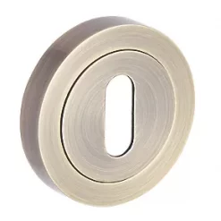 Smith & Locke Standard Escutcheon (Single) Antique Brass 50mm