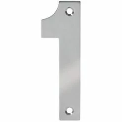 Eclipse Door Numeral 1 Polished Stainless Steel 100mm