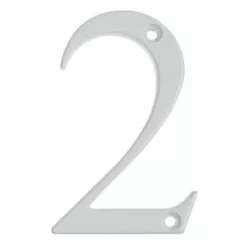 Fab & Fix Door Numeral 2 White 80mm
