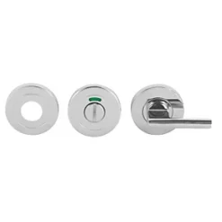 Eurospec Lever WC Thumbturn Set Polished Stainless Steel 52mm