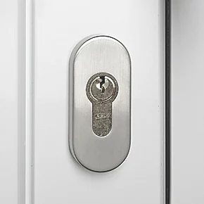 Fab & Fix Euro Escutcheon (Single) Stainless Steel 50 x 33mm - Image 2