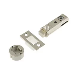 Union Satin Nickel-Plated Tubular Privacy Bolt 73mm Case - 57mm Backset