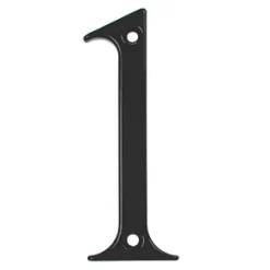 Fab & Fix Door Numeral 1 Black 80mm