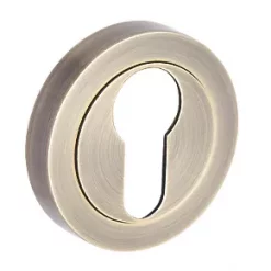 Smith & Locke Euro Escutcheon (Single) Antique Brass 50mm