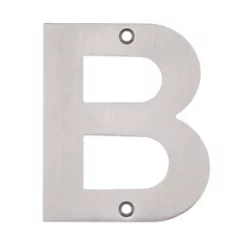 Eclipse Door Letter B Satin Stainless Steel 102mm