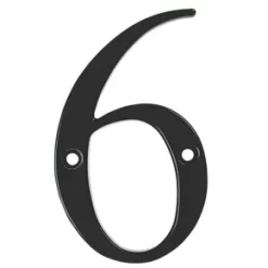 Fab & Fix Door Numeral 6, 9 Black 80mm