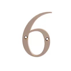 Fab & Fix Door Numeral 6, 9 Gold 80mm