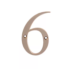 Fab & Fix Door Numeral 6, 9 Gold 80mm