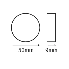 Smith & Locke Euro Escutcheon (Single) Chrome / Brushed Nickel 50mm - Image 2