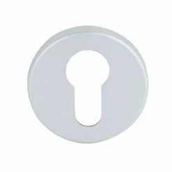 Smith & Locke Euro Escutcheon (Pair) Satin Aluminium 50mm