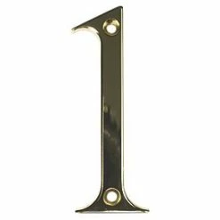 Fab & Fix Door Numeral 1 Gold 80mm