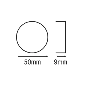 Smith & Locke Euro Escutcheon (Single) Matt Black 50mm - Image 2