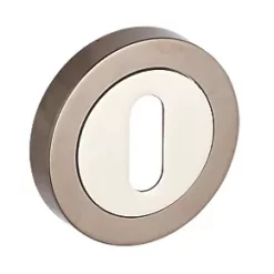 Smith & Locke Standard Escutcheon (Single) Chrome / Black 50mm