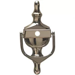 Fab & Fix Classic Door Knocker with Spyhole Polished Gold 76 x 162mm