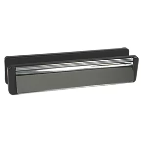 Fab & Fix Nu Mail Edge 68 Letter Plate 40-80 Hardex Chrome 310 x 68mm