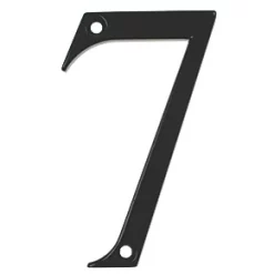 Fab & Fix Door Numeral 7 Black 80mm