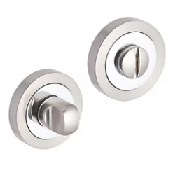 Smith & Locke Standard Thumbturn Set Chrome / Brushed Nickel 50mm