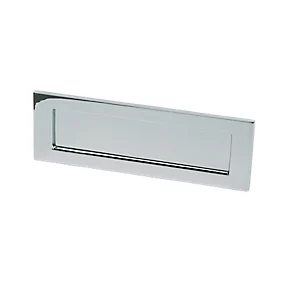 Victorian Letter Plate Polished Chrome 306 x 97mm