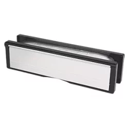 Firestop 10" Intumescent Letter Plate Chrome 272 x 70mm