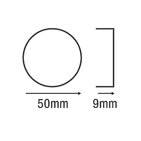 Smith & Locke Standard Escutcheon (Single) Brushed Nickel 50mm - Image 2